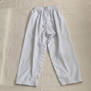 TAEKWONDO Kids White Joggers Uniform Large UNISEX